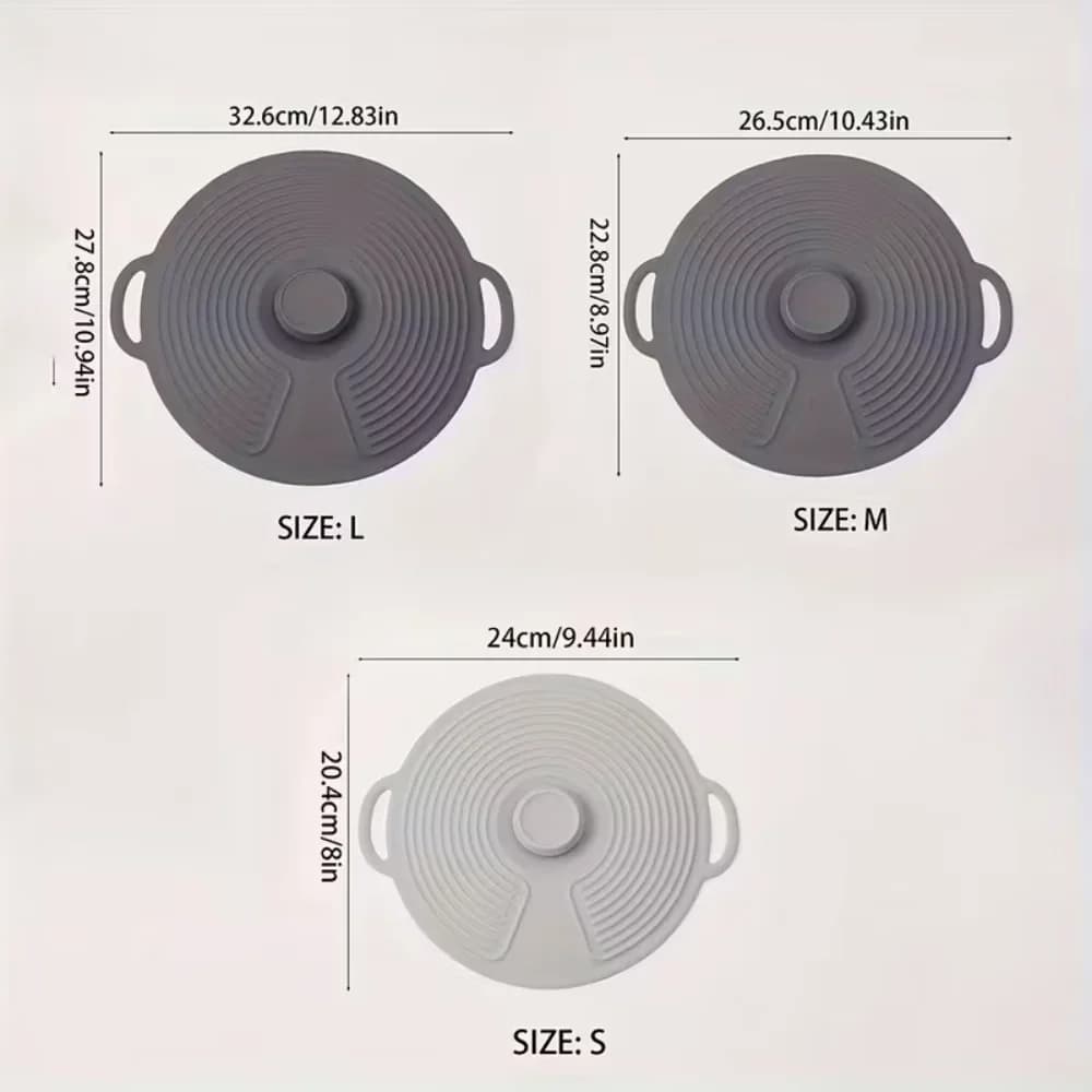실리콘 보울 뚜껑, 전자레인지 튐 방지 덮개, 재사용 가능한 내열 뚜껑, 그릇, 접시, 냄비, 프라이팬, 가스레인지, 오븐 겸용