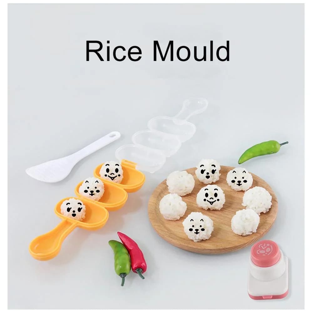 DIY 김 펀칭기 주먹밥 틀 웃는 얼굴 캐릭터 오니기리 엠보싱 펀치 도시락 데코
