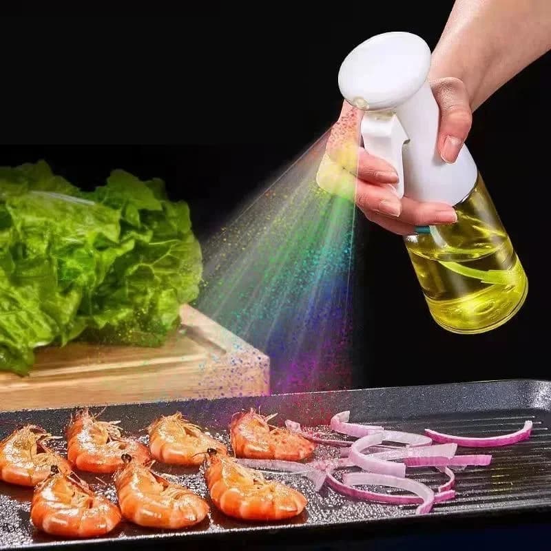 1개 100/200/300/500ml 오일 스프레이 병 주방용 식용유 올리브 오일 분무기 에어프라이어 스프레이