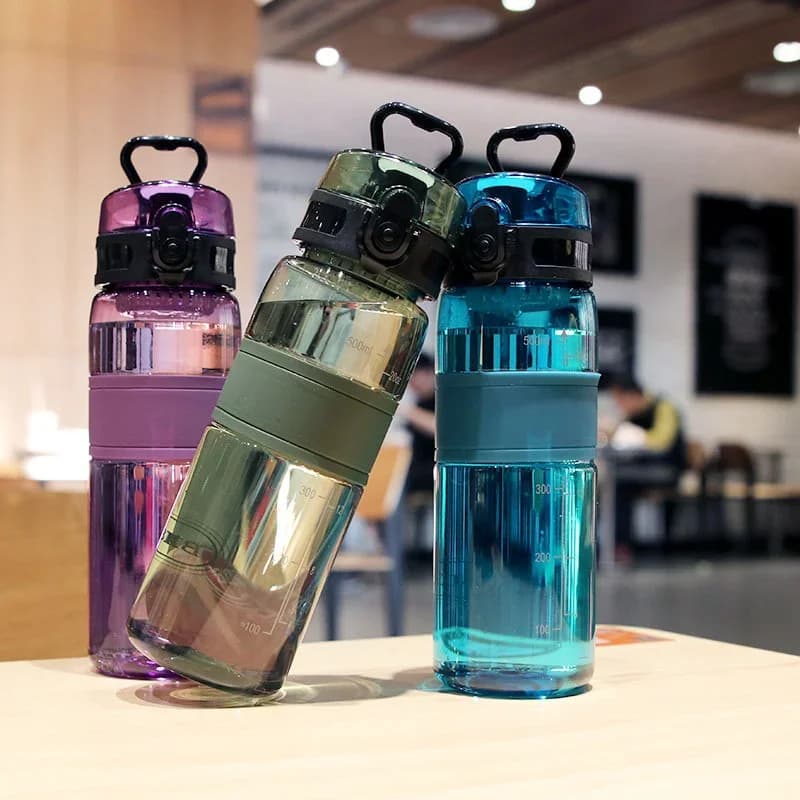 500ml 스포츠 물병 휴대용 누수 방지 티 필터 투명 보틀