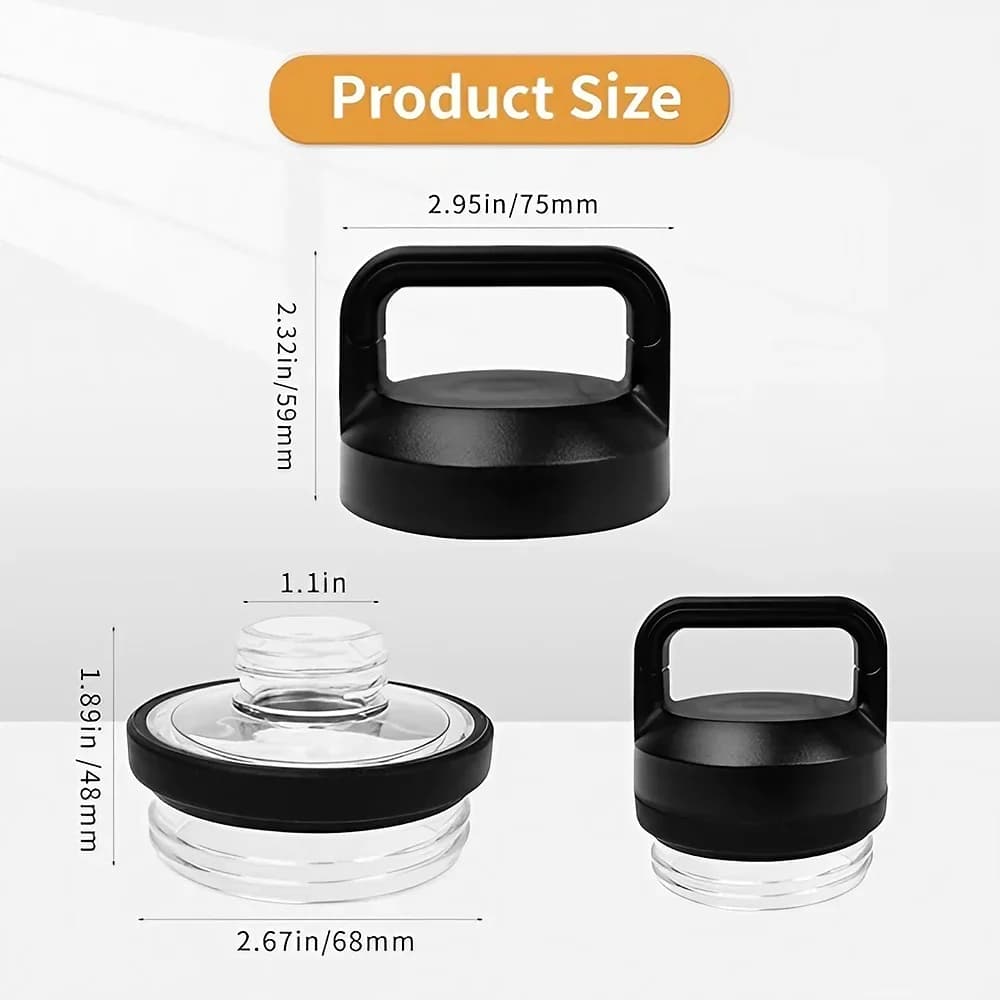 램블러 처그 호환 교체용 뚜껑 (1개/2개/3개), YT 모델 18oz, 26oz, 36oz, 64oz 호환 스포츠 보틀 캡